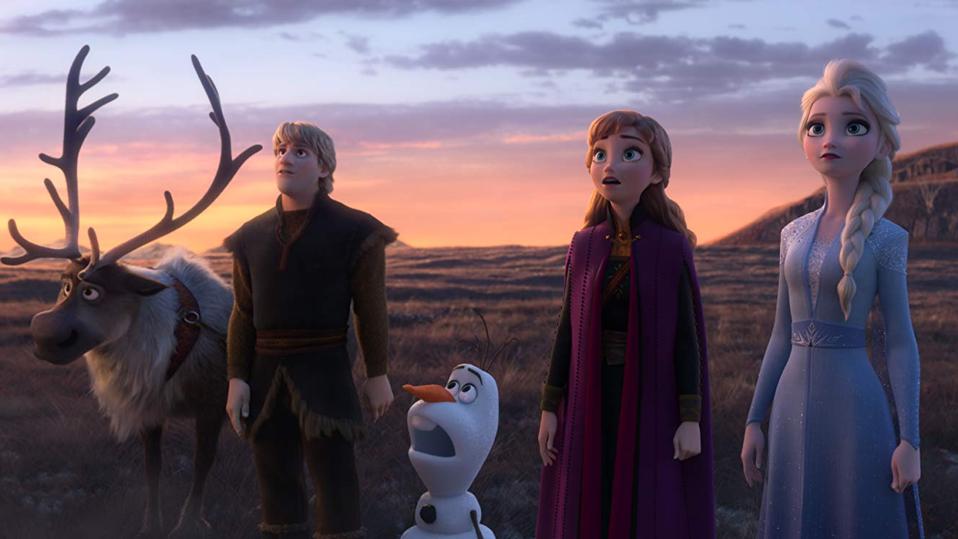 Kristen Bell, Idina Menzel, Josh Gad, and Jonathan Groff in Walt Disney's 'Frozen II'