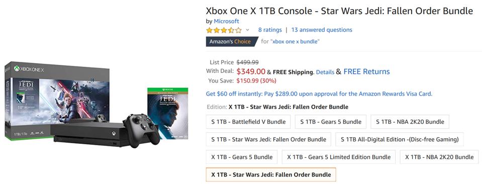 Amazon's Cyber Monday PS4 Pro and Xbox One X deals