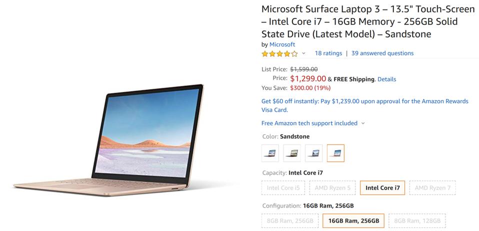 Amazon's Black Friday laptop deals, Amazon's Black Friday MacBook deals, Amazon's Black Friday Surface Pro deals,