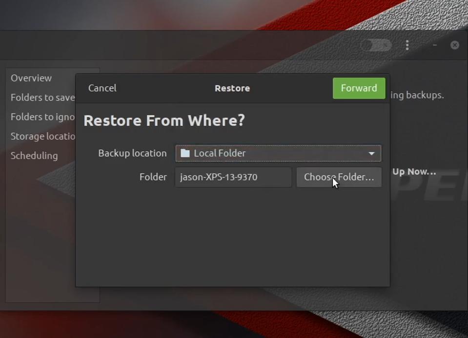 La restauration de vos données sur une autre machine ou distribution est simple.