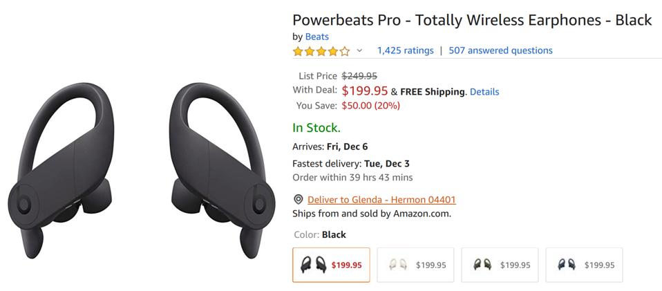 Cyber Monday PowerBeats Pro deal, Black Friday PowerBeats Pro deal