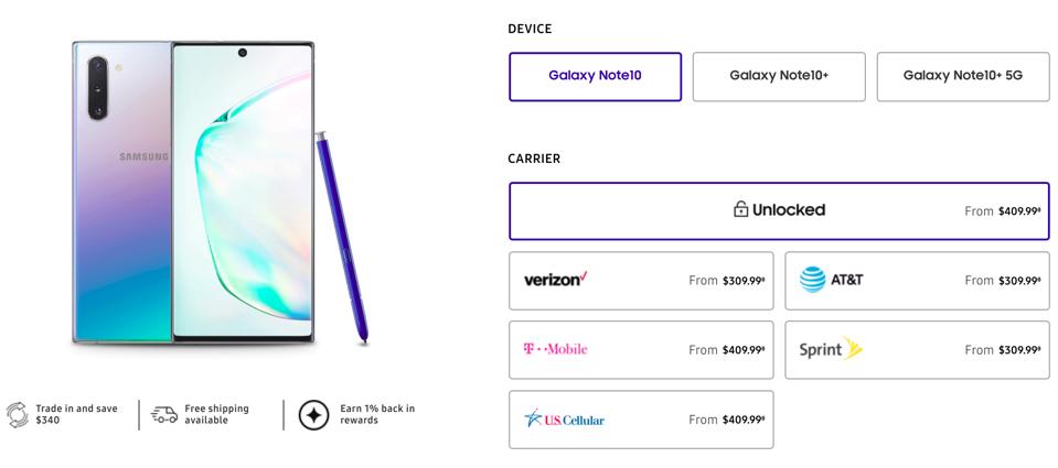 Cyber Monday Samsung Galaxy Note 10 deals, Cyber Monday Samsung Galaxy S10 deals,