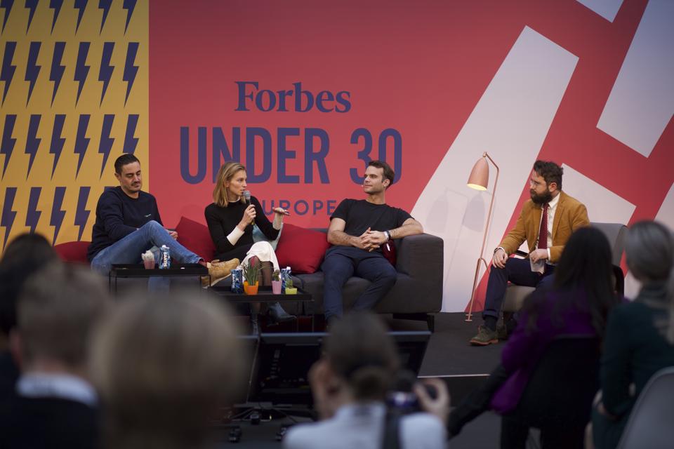 Fredrik Hjelm von Voi, Philipp Haas von Tier und Marguerite de Tavernost von Cherry Ventures.