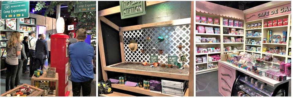 20 or so different ″demo stations″ get changed out every 8-12 weeks