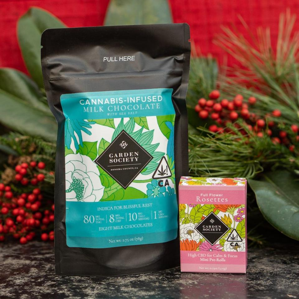 Garden Society, cannabis-infused chocolate, cannabis gift sets, cannabis gift guide 