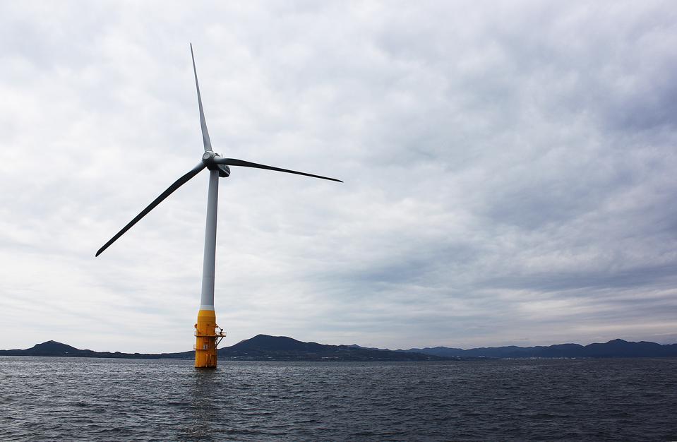 Offshore wind turbine in Japan