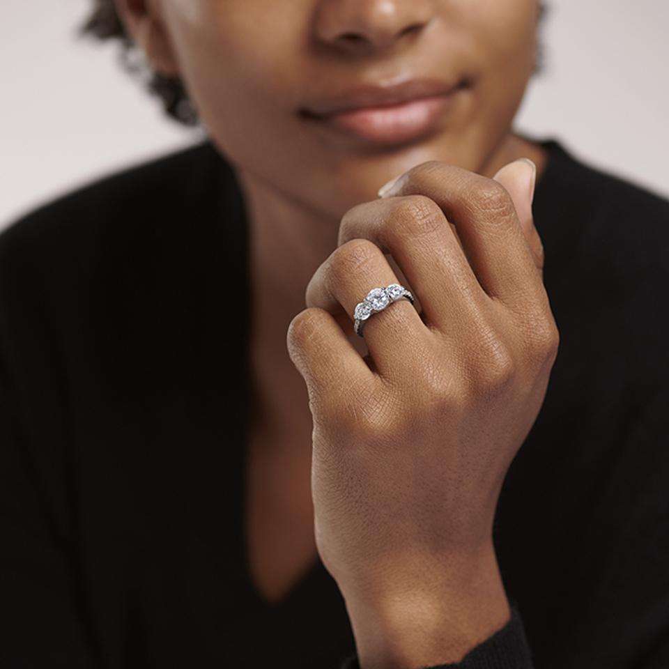 Blue Nile engagement ring.