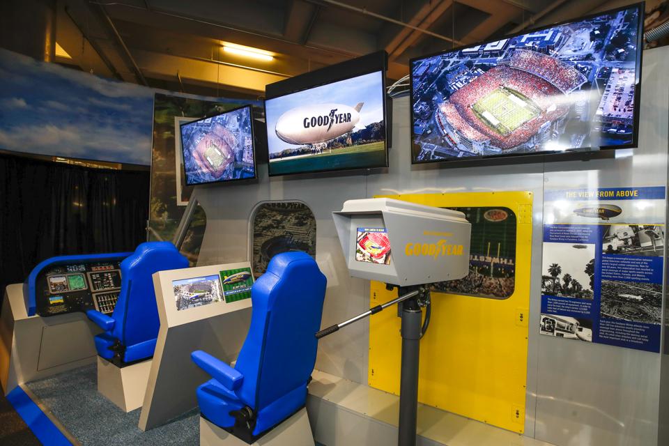 New Goodyear Blimp Exhibit Unveiled At College Football Hall Of Fame