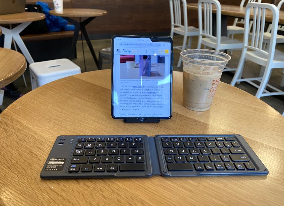 The Galaxy Fold allows me to do work at almost a laptop like level as long as I have an external keyboard.