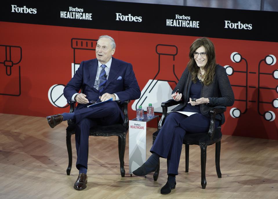Robert Grossman and Judy Faulkner at the Forbes Healthcare Summit in New York City.