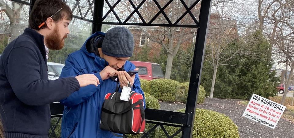 jose at bus stop