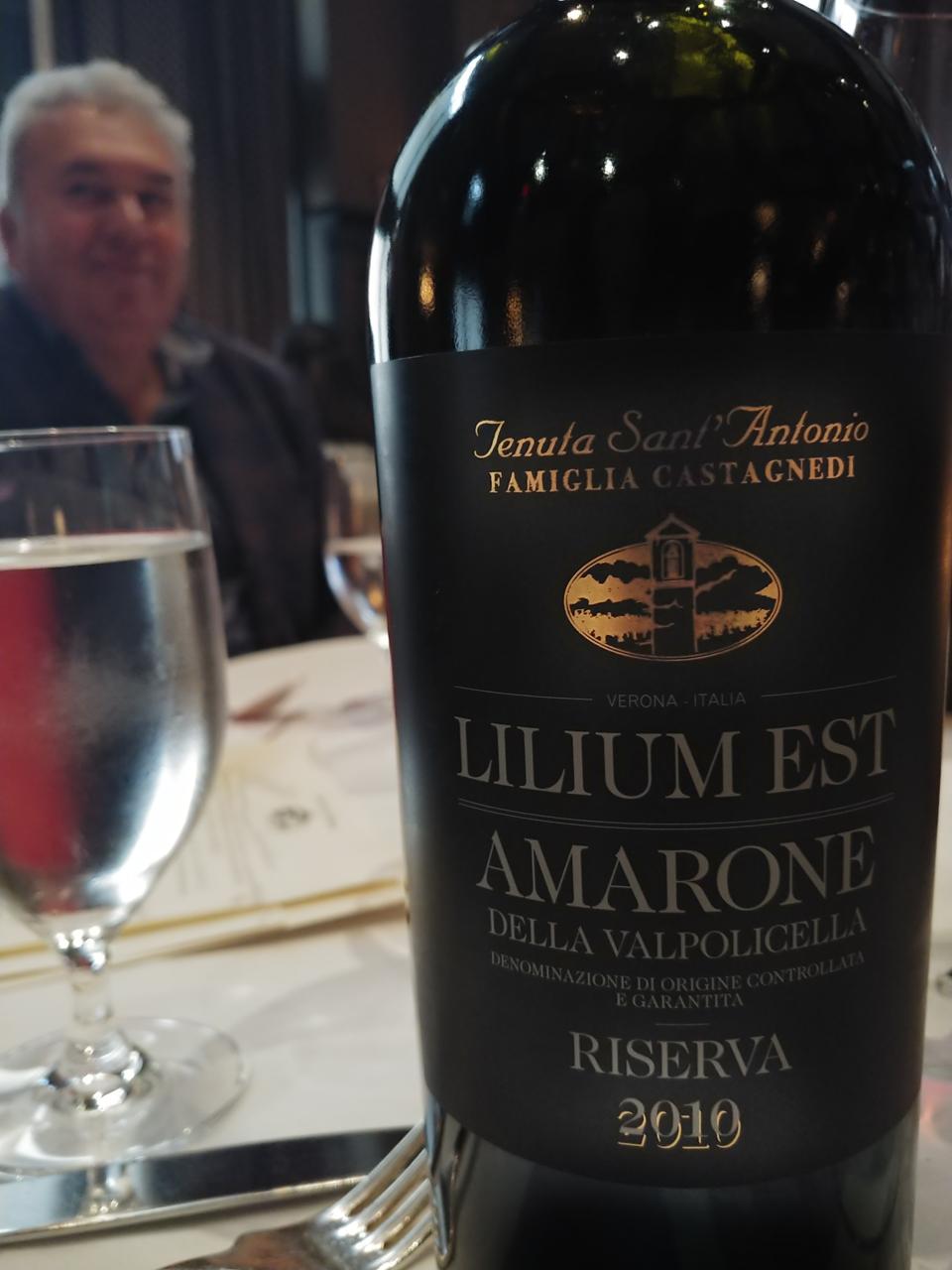 Tasting 2010 Tenuta Tenuta Sant’Antonio Riserva Lilum with Antonio Castagnedi