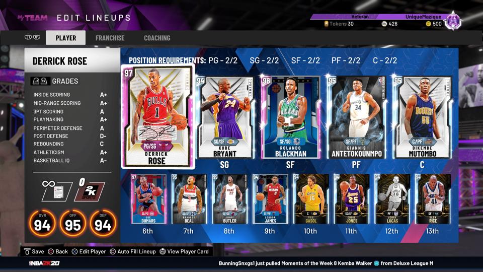 Nba 2k20 Myteam Week 8 Diamond Glitched Ben Simmons Review