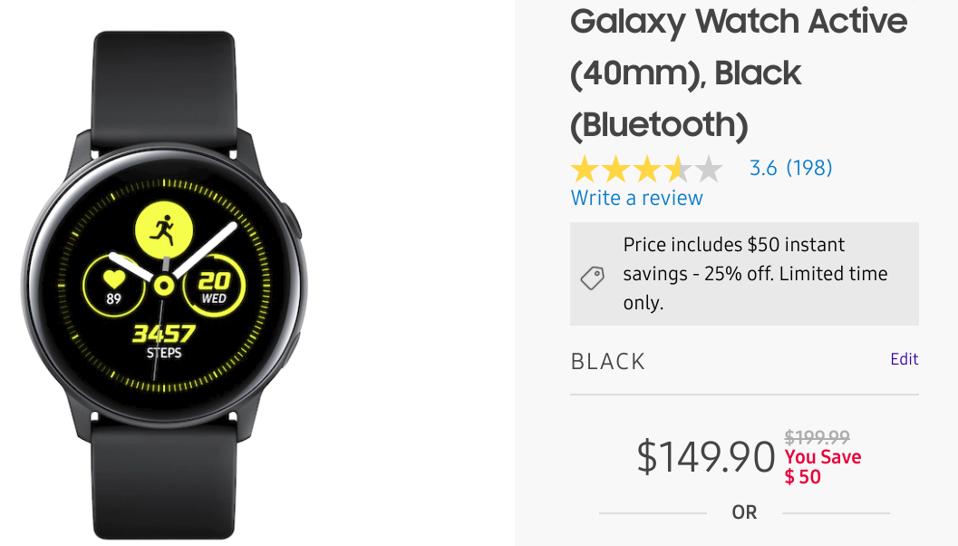 Samsung Galaxy Watch deals, Samsung smartwatch sales,