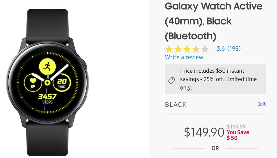 Samsung Galaxy Watch deals, Samsung smartwatch sales, 