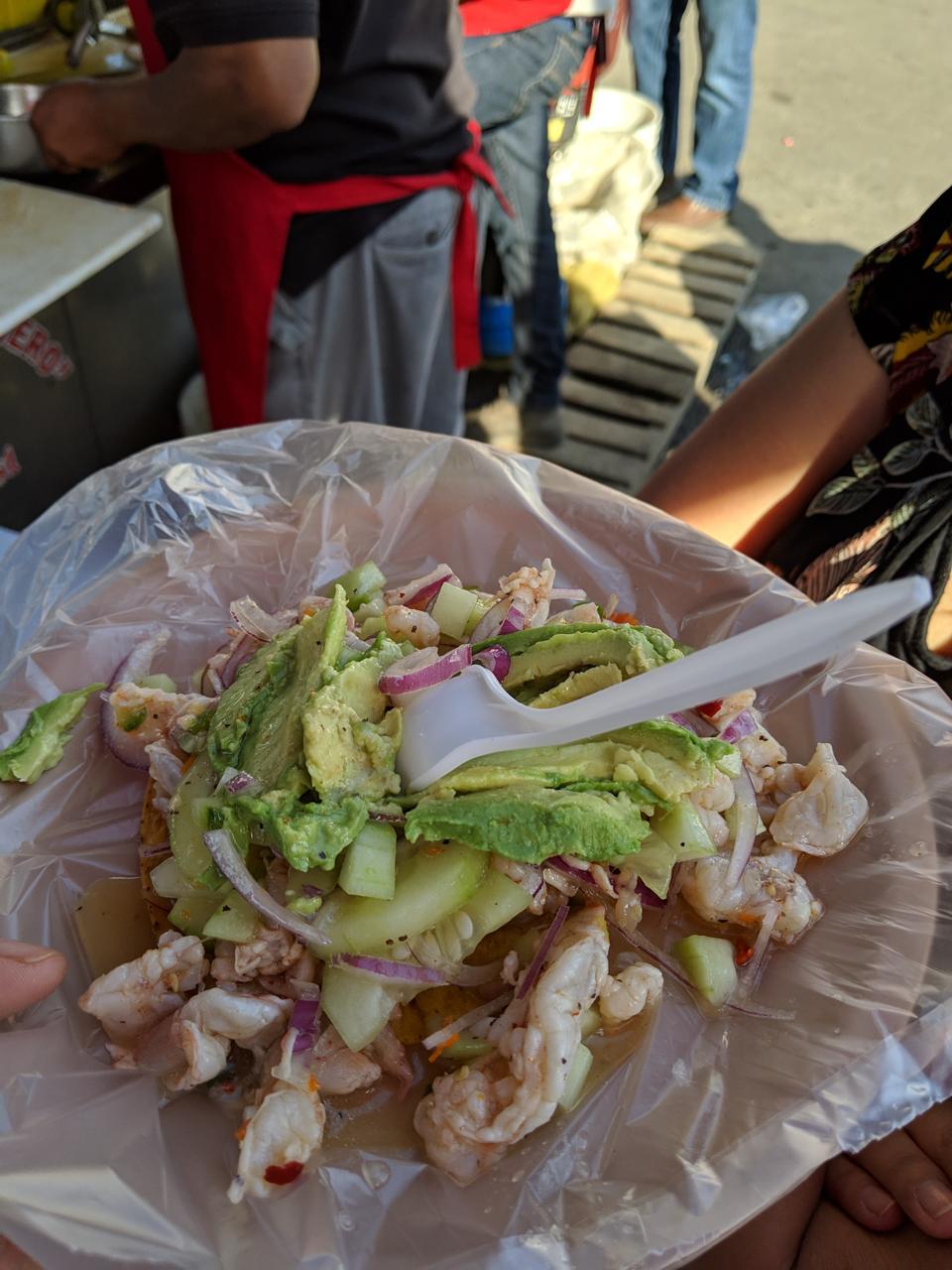 Aguachile de camarones