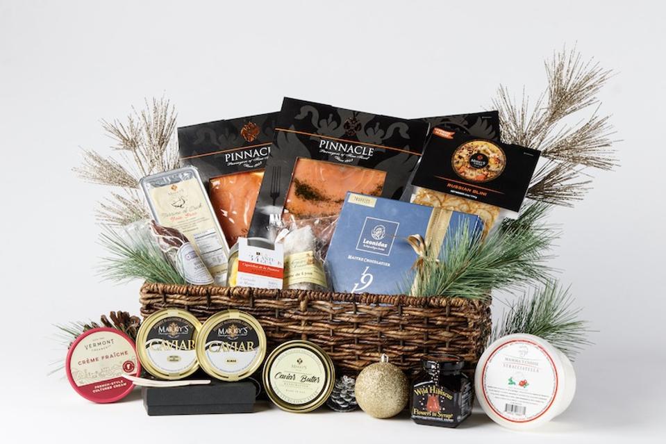 Marky's Caviar, caviar, Gourmet Basket, holiday gift guide, gourmet food, gift guide
