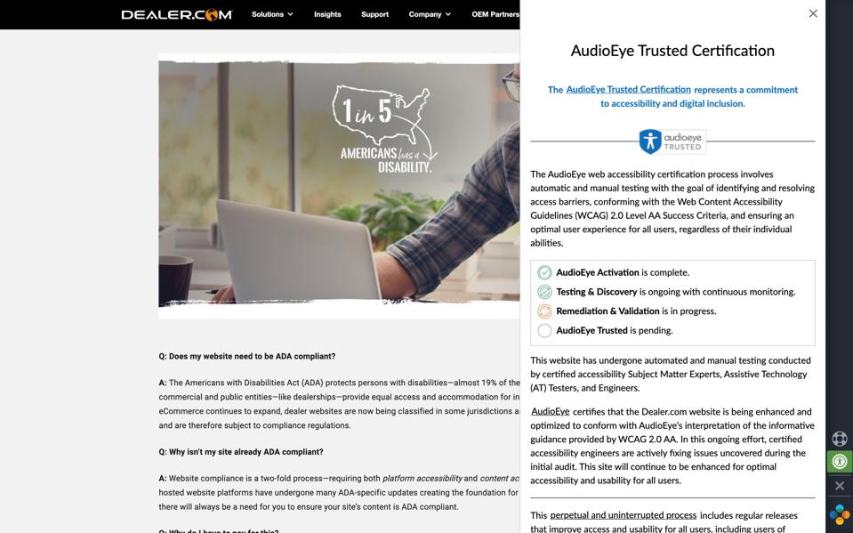 AudioEye Looks Out For The Disabled In The Digital World