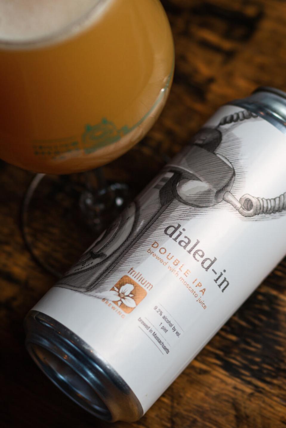 Dialed-In is a double IPA brewed with moscato juice.