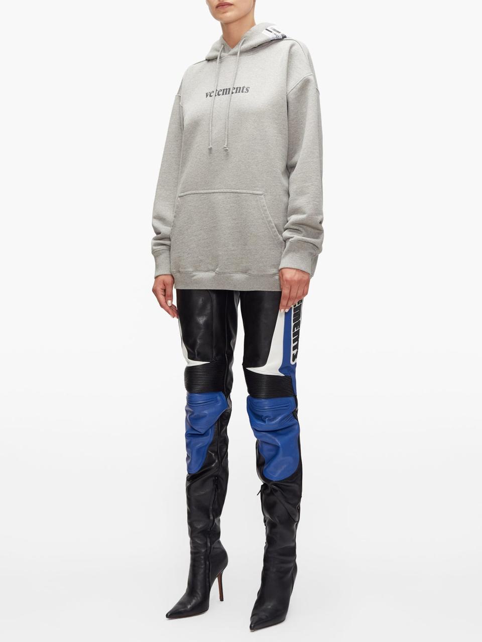 Logo-Print Hooded Sweatshirt by Vetements