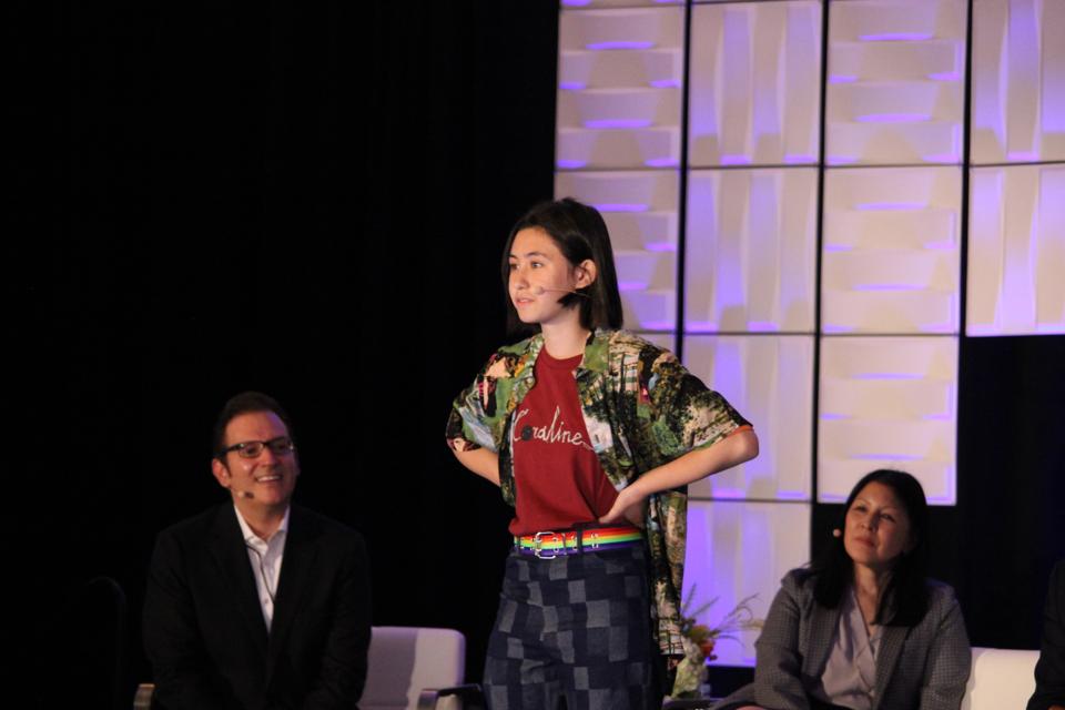 Brielle Lubin speaks at the Leadership in the Age of Personalization Executive Summit.