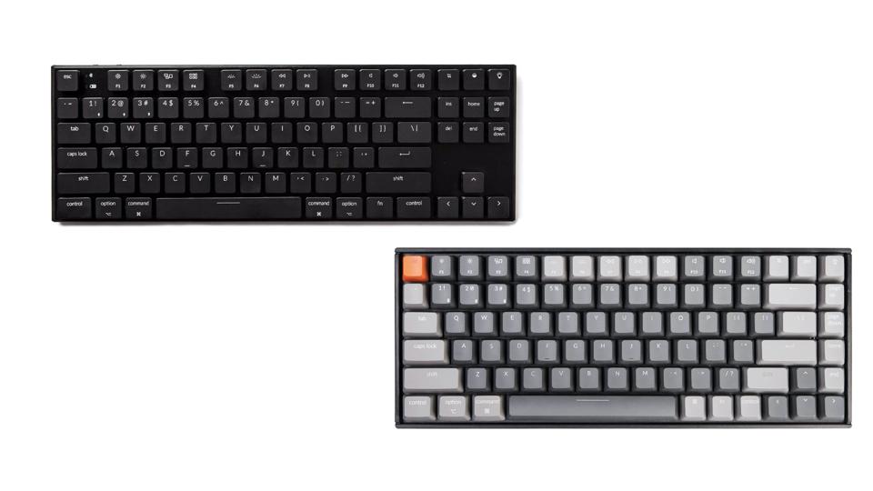 Keychron K1 (V3) top, Keychron K2 bottom