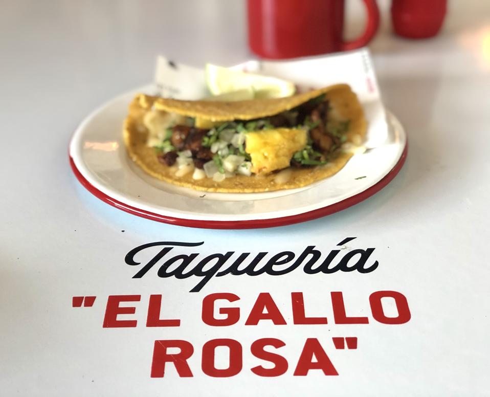Pastor Taco at Taqueria El Gallo Rosa in Kailua, Hawaii