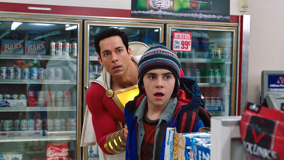 Zachary Levi and Jack Dylan Grazer in DC Films' 'Shazam!'
