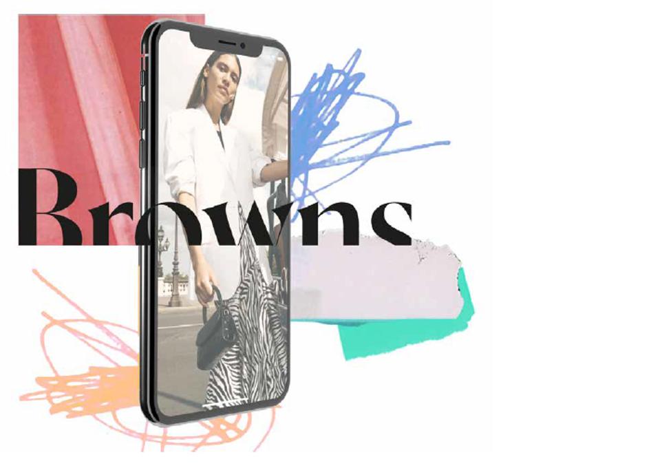 Advocating for introverts, Brown's app includes a feature allowing fashion fans to message associates when in-store, swerving spoken language barriers or the traditional luxury up-sell.