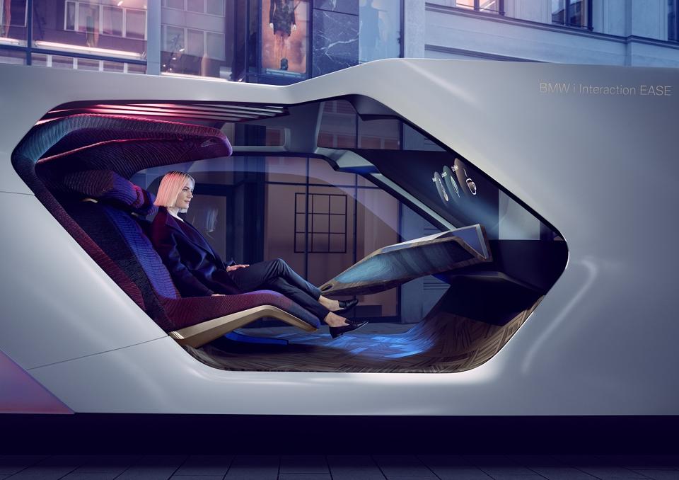BMW i Interaction EASE human interaction concept with Seeing Machines  driver monitor technology