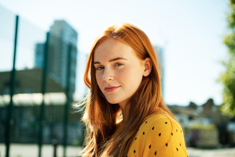 Young woman smiling