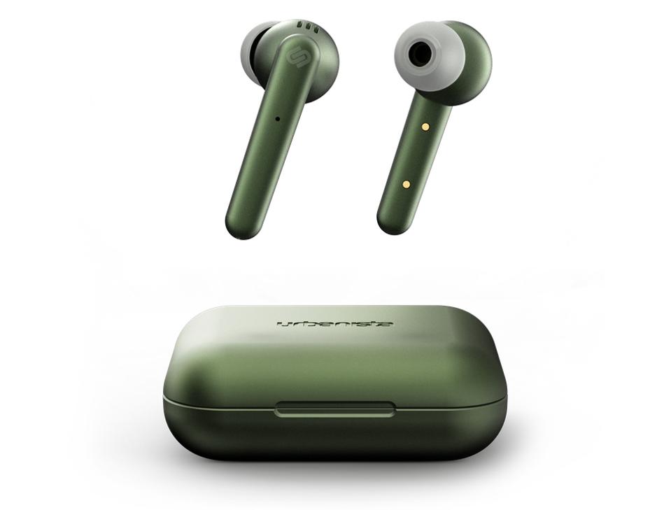 Olive green Urbanista Paris earbuds