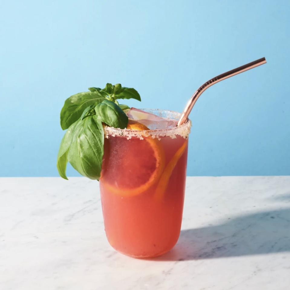 Basil and Blood Orange Virgin Mojito by Taffer’s Mixologist.