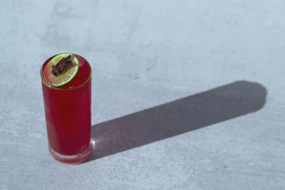 Hibiscus Sun, Lime Rising by AMASS.