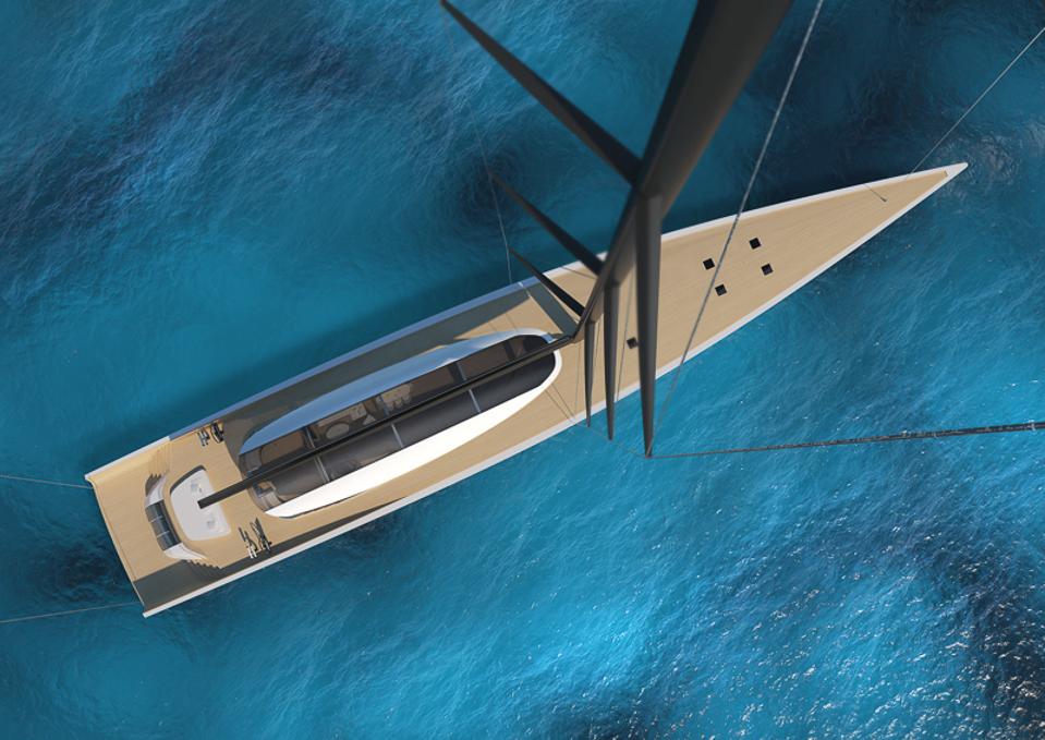 Sailing-Stream.fr ⚓ Superyacht - Le nouveau concept de 200 mètres de long de Philippe Briand Yacht Design ⚓ Le superyacht durable de 200 pieds de long a un mât de près de 300 pieds de hauteur