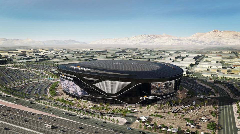 Allegiant Stadium, new home of the NFL's Raiders, is a huge addition to Las Vegas' entertainment