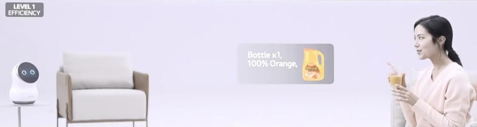 Level 1 Efficiency - AI orders orange juice with simple voice command