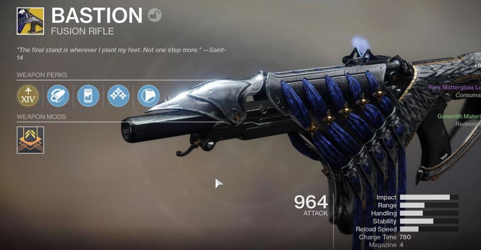 Bastion Destiny 2 S Puzzle Exotic Has One Obvious Flaw In Pve