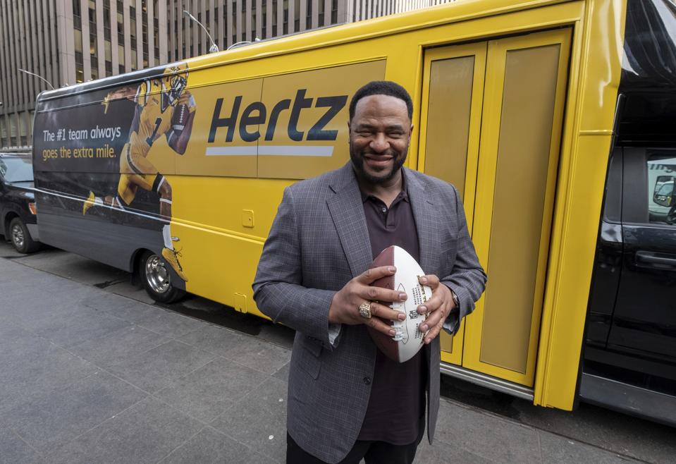 Αποτέλεσμα εικόνας για Hertz Partners with Jerome “The Bus” Bettis for The Big Game