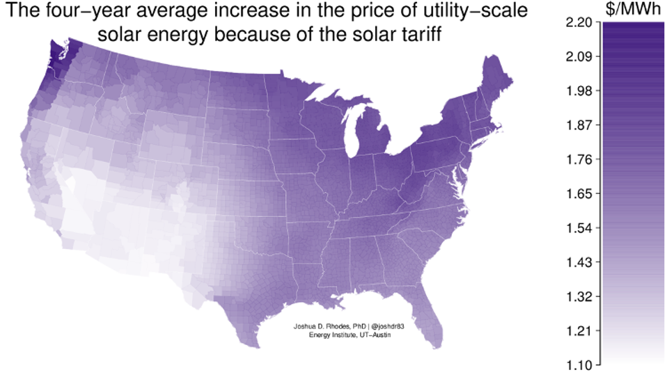 Trump tariffs and the cost of solar.