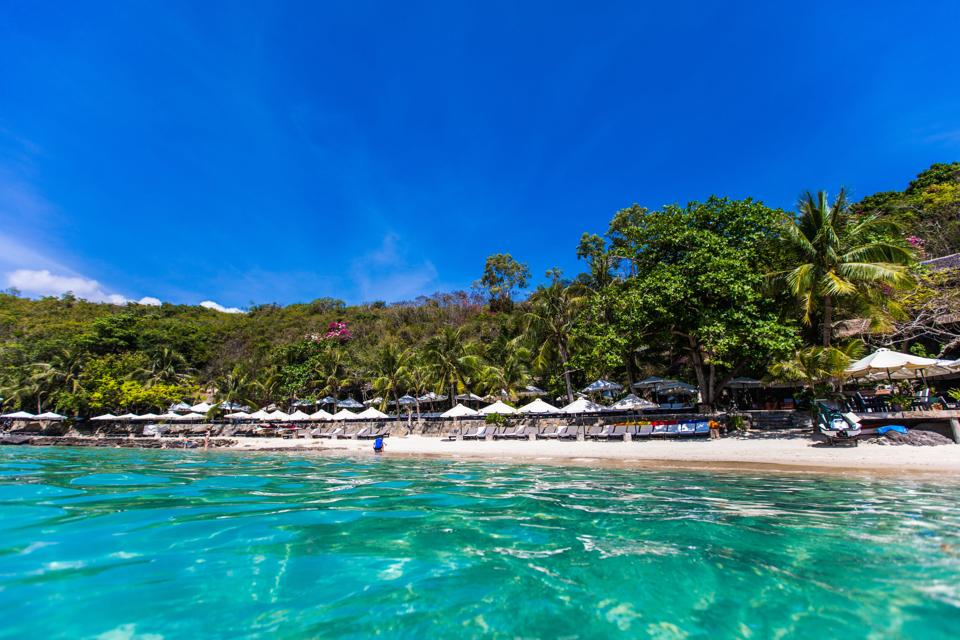 Pristine shores in Vietnam.