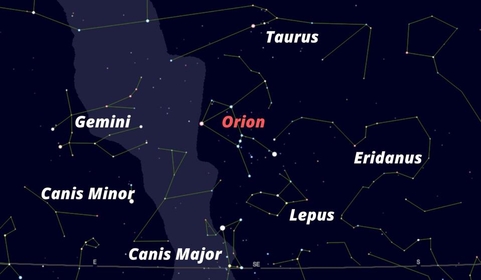 How to find the constellation of Orion.