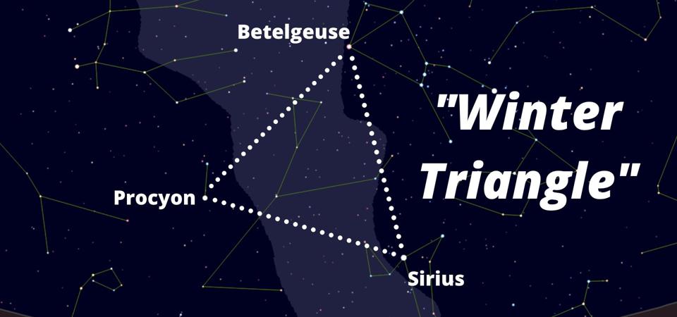 How to find the ″winter triangle″