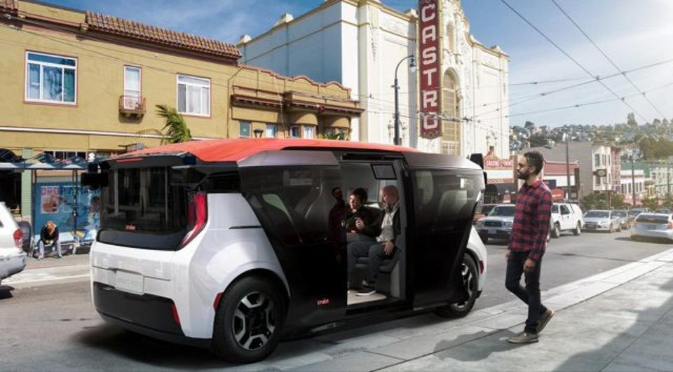 Rendering of the Cruise Origin robotaxi