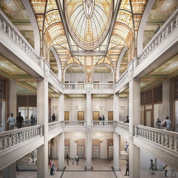 Detroit's Historic Book Tower Being Restored To Serve Mixed Uses