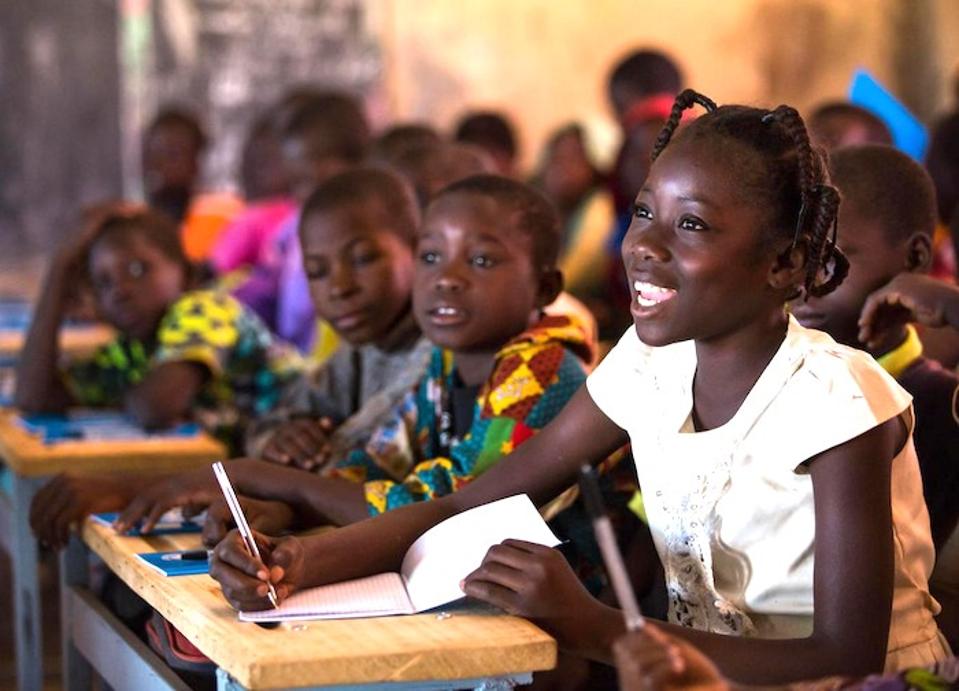On December 3, 2019, Nabyla (name changed), 13, attends class in at a UNICEF-supported school in Kaya, Burkina Faso, where her family found refuge after armed groups invaded their village, kidnapping and killing people.