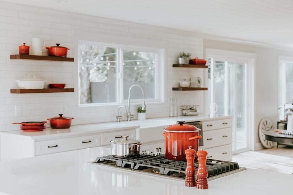 white subway tile kitchen