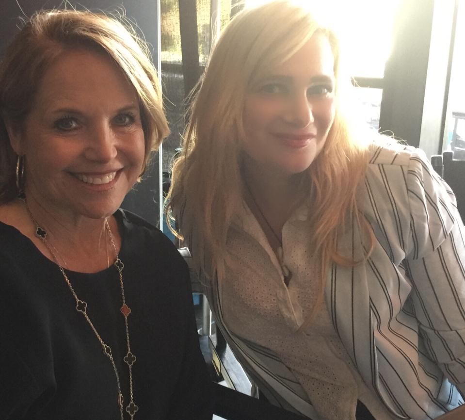 Katie Couric talking to me about mentoring female journalists