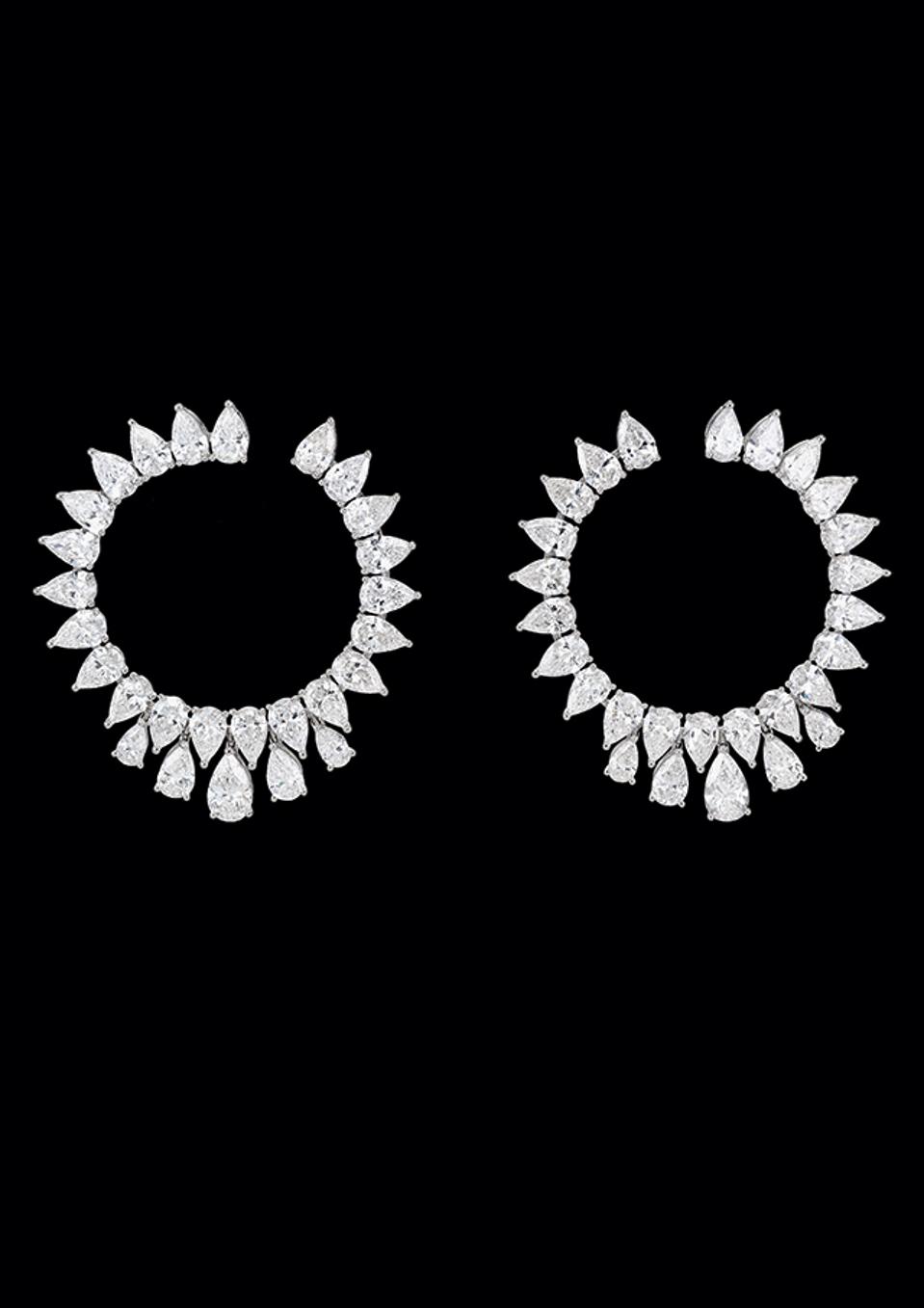 Earrings from the Chopard Green Carpet collection.