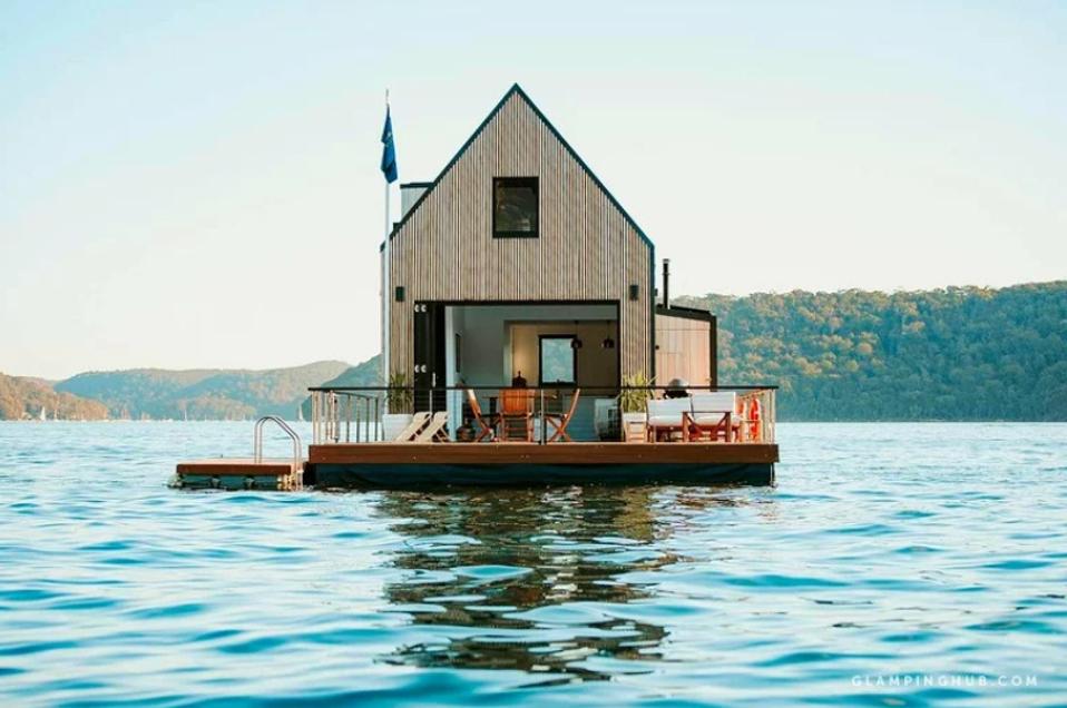 A floating GlampingHub villa near Sydney